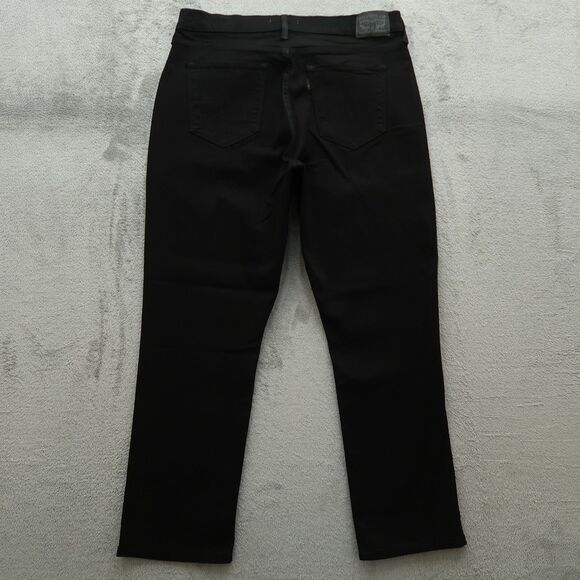 Levi's Jeans Womens Size 14S Black High-Rise Classic Straight Denim 27.5" Inseam - Picture 11 of 16